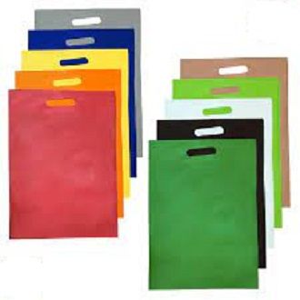 8*11 inches D Cut Handle Non Woven Fabric Shopping Tissue Bag 30 gsm 50 pcs Customizable Eco Friendly Promotional parcal Shopping brand bag