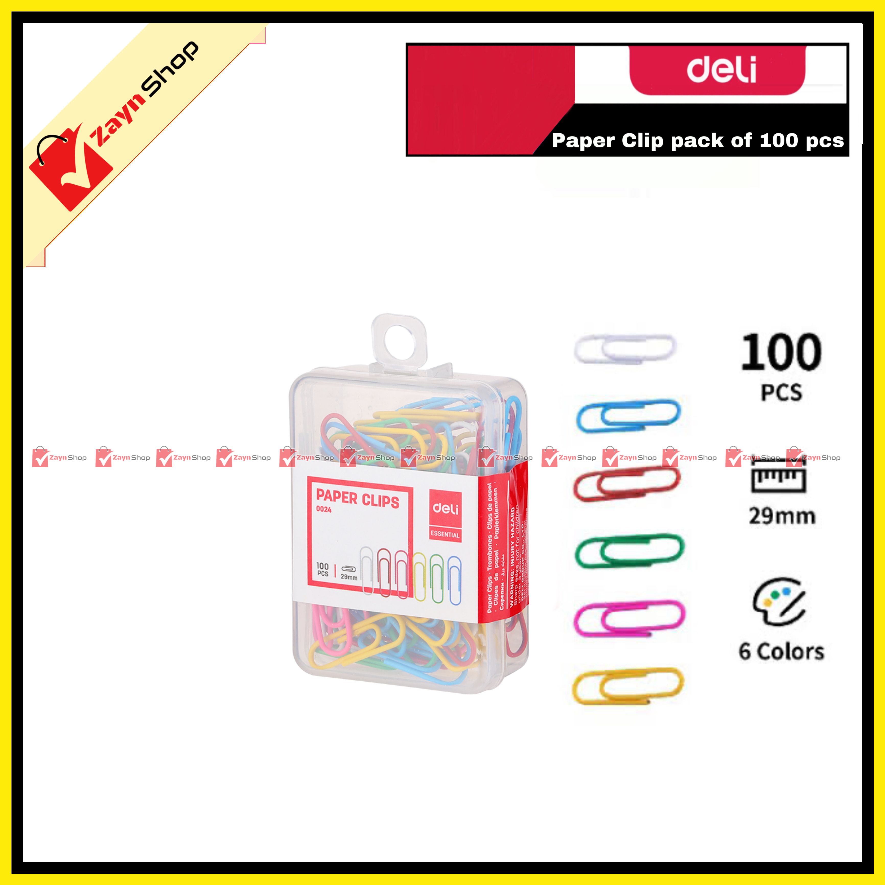 Deli Paper clip Wrapping Wire  Pack of 100 pcs