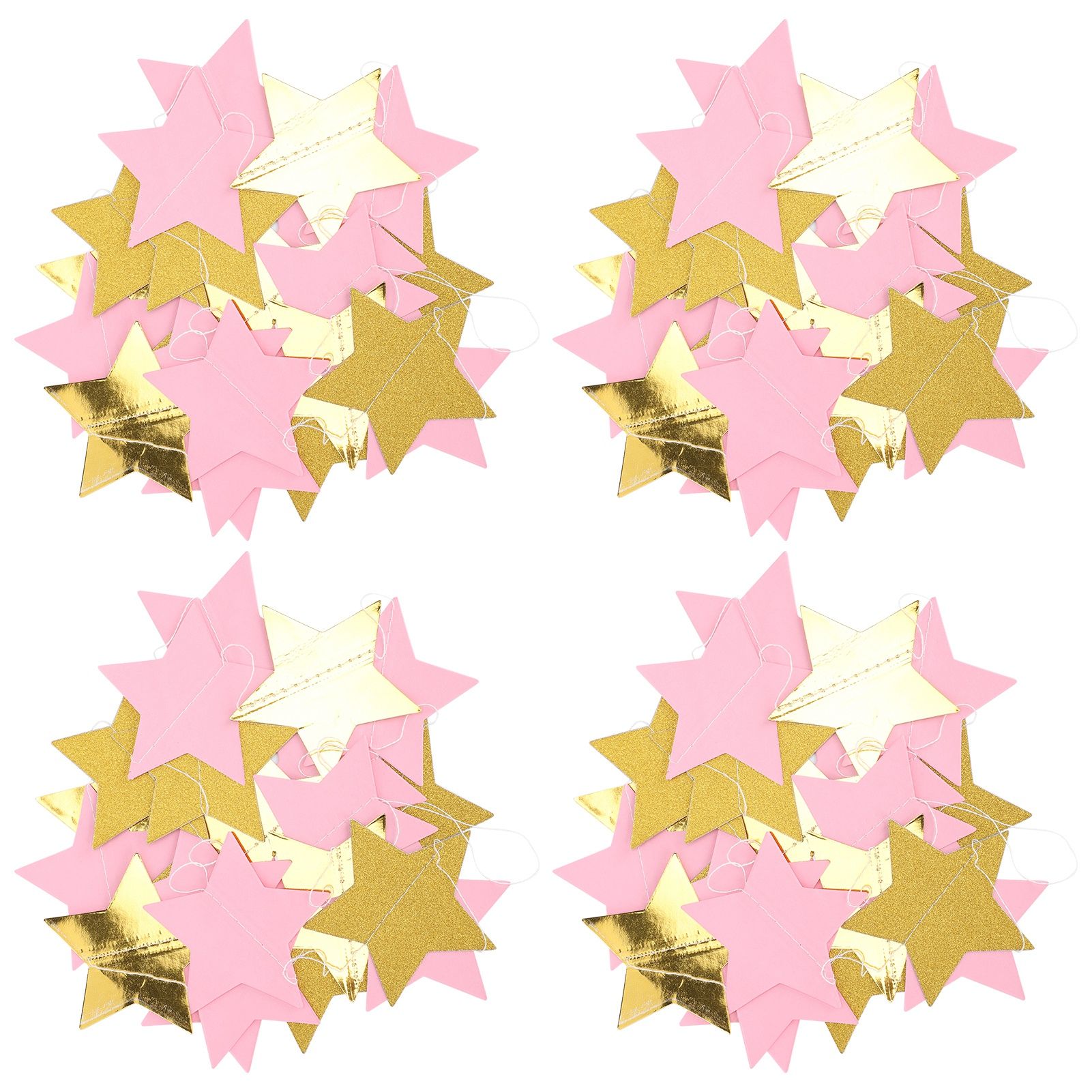 Party Paper Garland Hanging Clean Cut Strong Fashional for Valentine's Day New Year's Eve Christmas Weddings