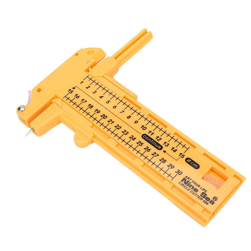10-300mm High Quality Yellow PVC Plastic Adjustable Compasses Circle Cutter Cutting Tool