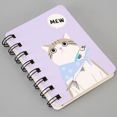 1 PCS Mini Cartoon kawaii Notebook A7 Notebook 80 Page Paper Notepad Diary Writting Paper School Supplies Stationery