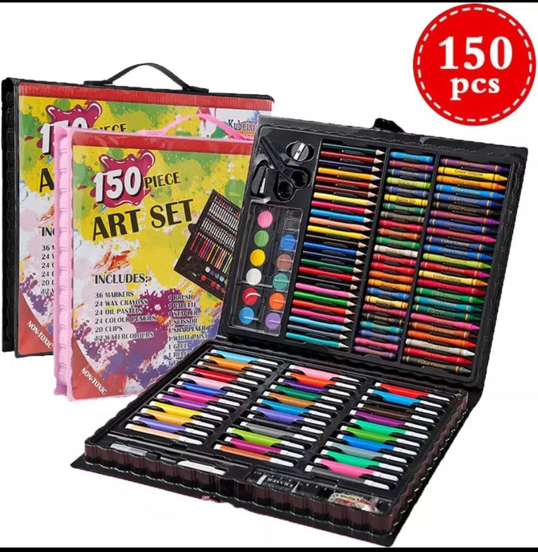 150 PCS Colored Pencils Lapices de colores Oil Pastels for Kids Artist Drawing Set stationery