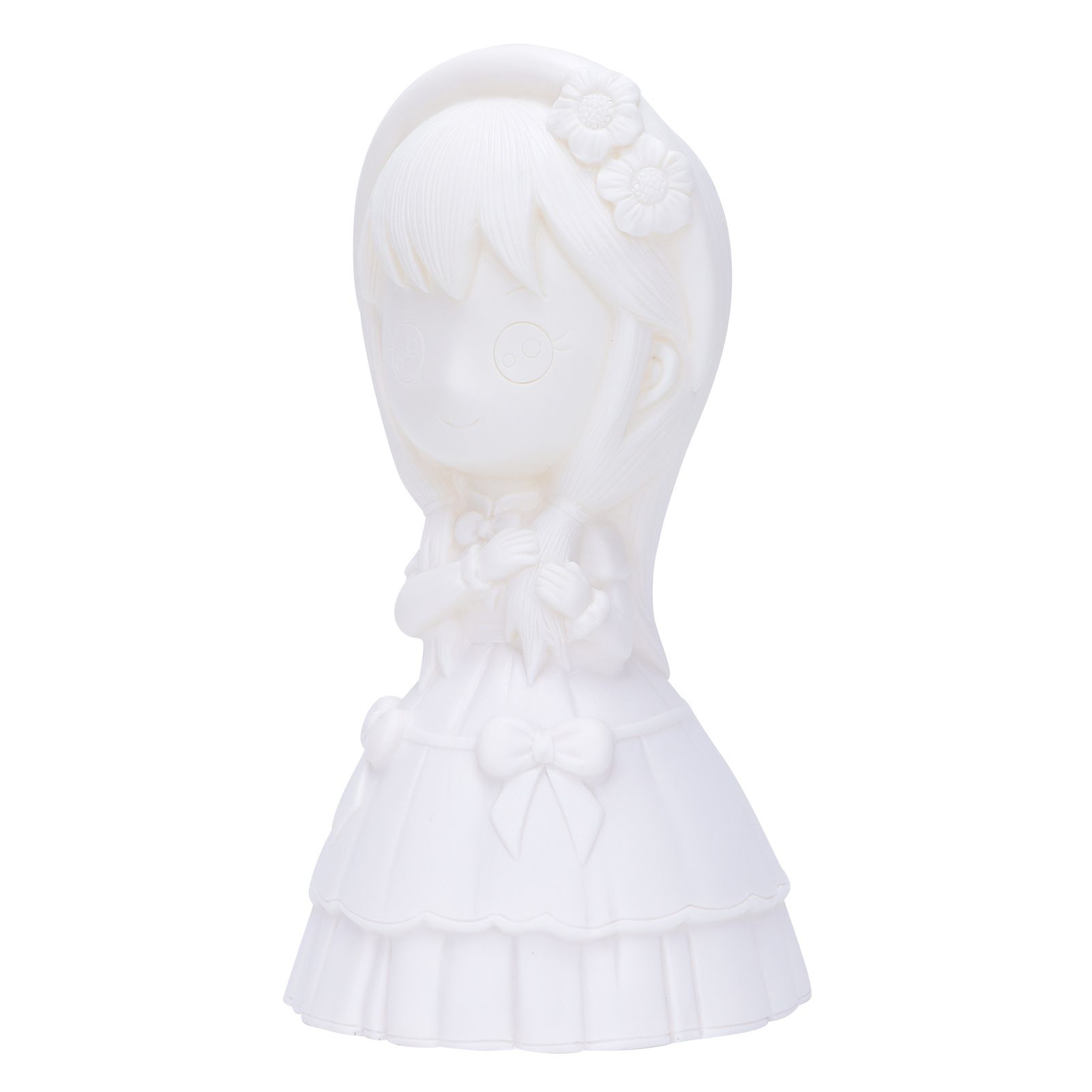 Chenmeng La Plaster Doll Painted Vinyl Anti‑fall Princess Money Bank Diy Graffiti Toy for Girls Kids