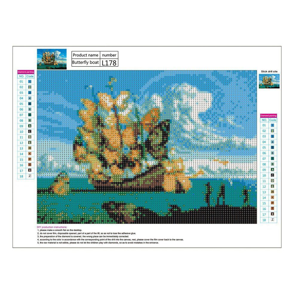 Cross Stitch Full Diamond Embroidery Full Diamond Painting L178