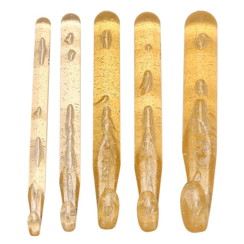 5Pcs 12mm/15mm/18mm/20mm/25mm Huge Crochet Hooks Set Plastic Knitting Needles Kit DIY Yarn Sewing Craft Knitting Tool