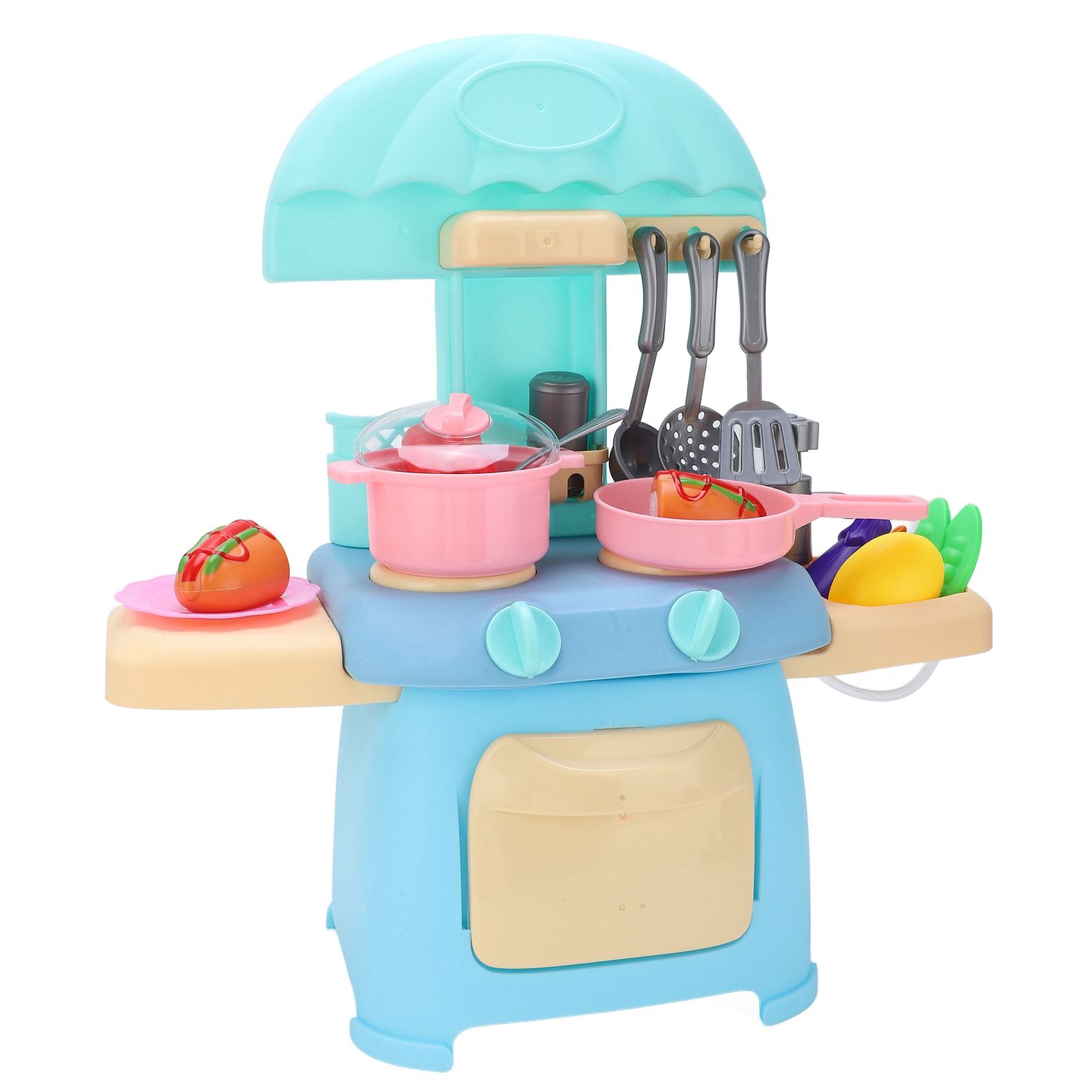 43Pcs Kids Kitchen Stove Playset Cooking Toy Set For Children Over 3 Years OldX