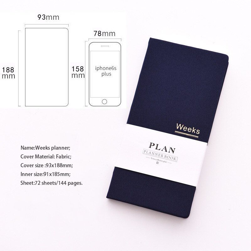 Fromthenon Notebook and Journal Undated Weekly Monthly Planner Organizer Agenda for Full Year Daily Schedule Notepad Stationery