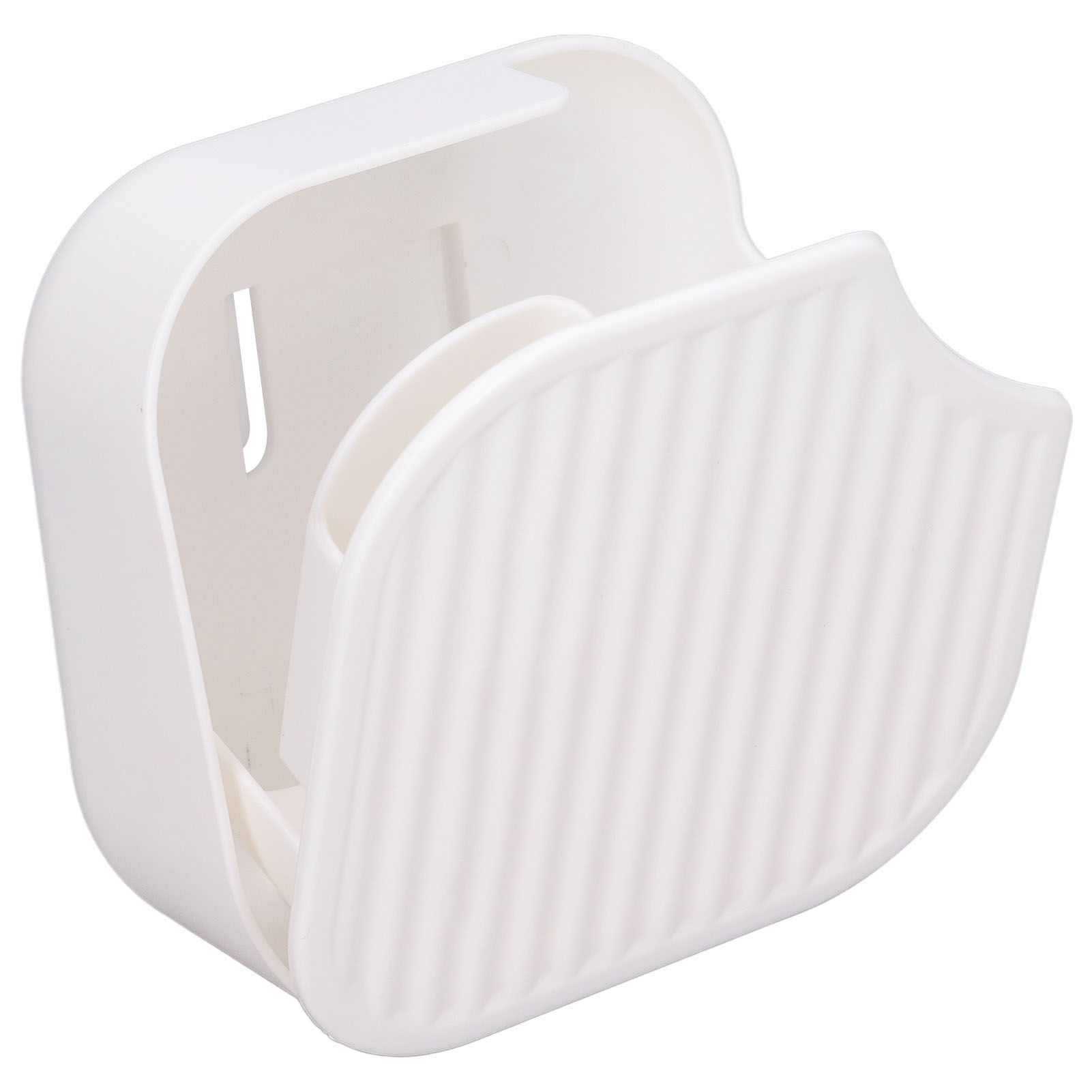 Wall Pen Storage Case Easy To Clean Multi Functional Clamshell Seamless Sticking Dustproof Rice Spoon Holder with Cover