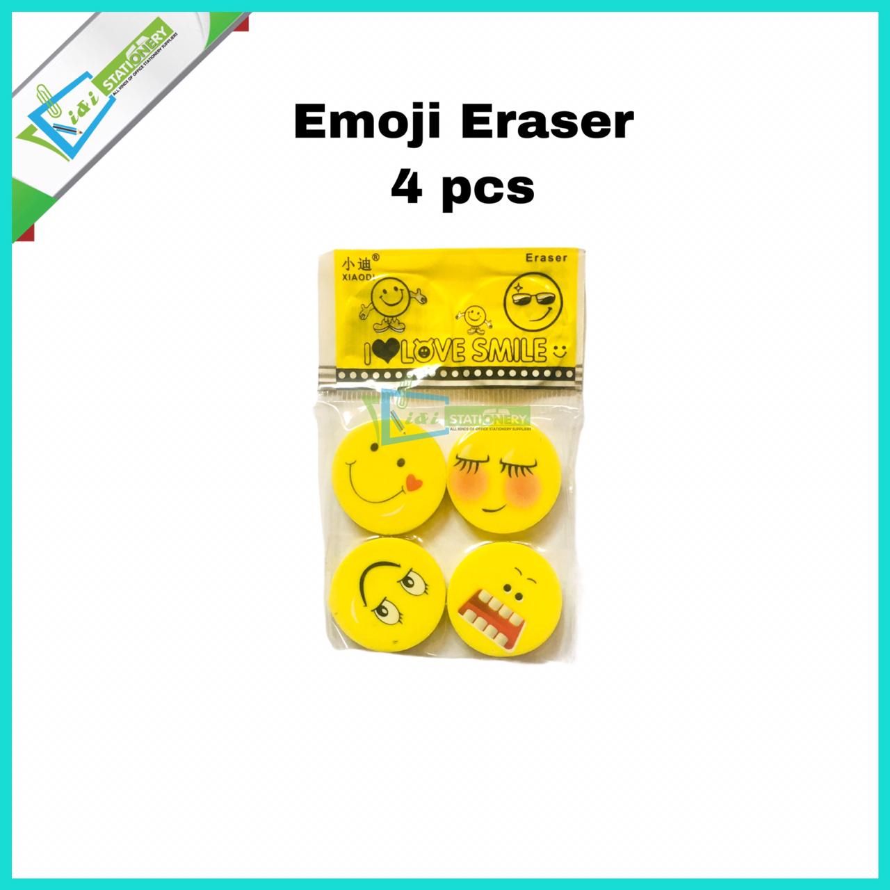 Emoji Eraser – 3pcs and 4pcs (Yellow)