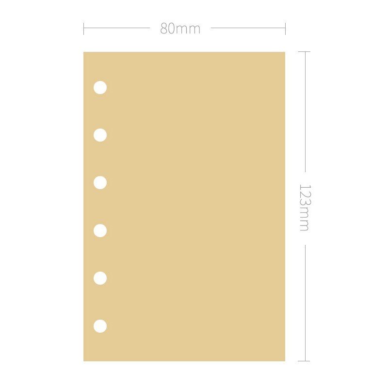 A7 Loose-Leaf Notebook Refill Spiral Binder Planner Inner Page Inside Paper Dairy Weekly Monthly Plan To do Line Dot grid