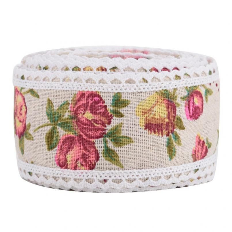 DIY L e P ted Flower Burlap Ribbon ssian Jute Belt Strap Wedding Cloth Decoration 5m