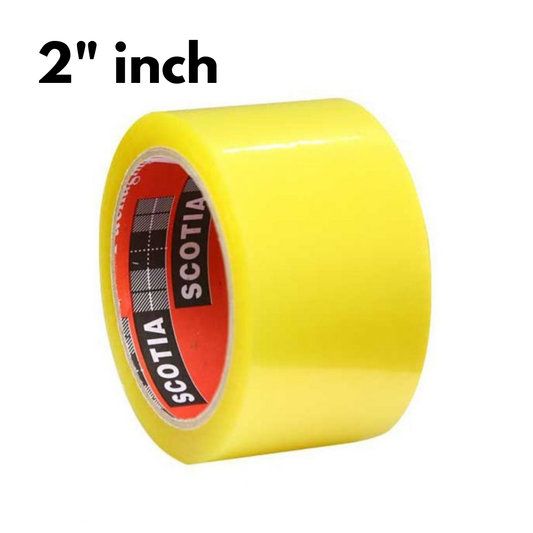 2"Packaging Cartoon Binding Tape, scotch tape - Transparent 30 Miters