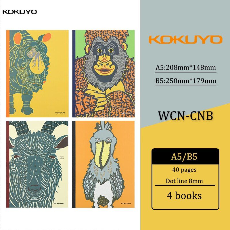 Japan KOKUYO Illustrator Notebook 2020  Wireless Binding Book Set A5/B5 Simple Design Book Illustration Design Book