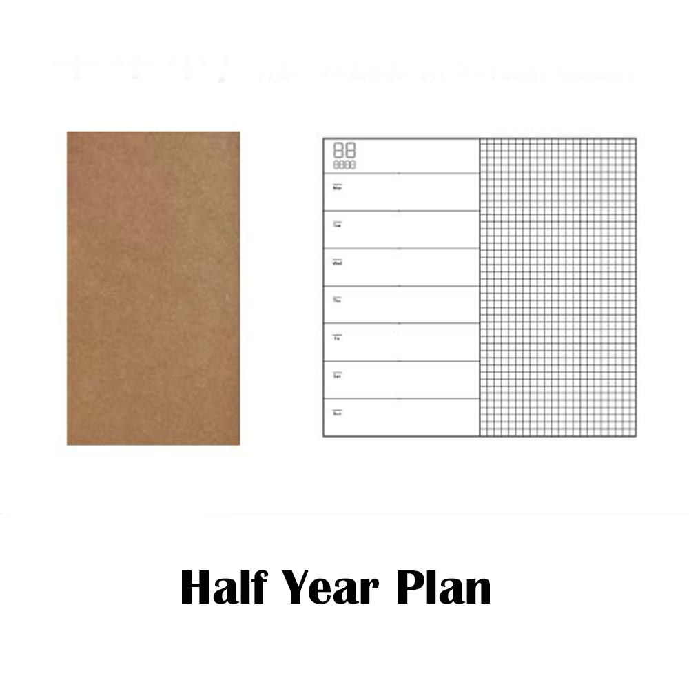 pack Traveler's Notebook Refill replace inner core A5 for Leather spiral loose leaf Cowhide diary journal Sketchbook Planners