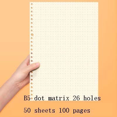 A5 B5 Spiral book coil Notebook To-Do Lined DOT Blank Grid Paper Journal Diary Sketchbook For School Supplies Stationery Store