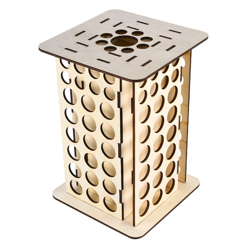 113 Holes DIY WoodenEssential Bottle Storage Display Stand Tools