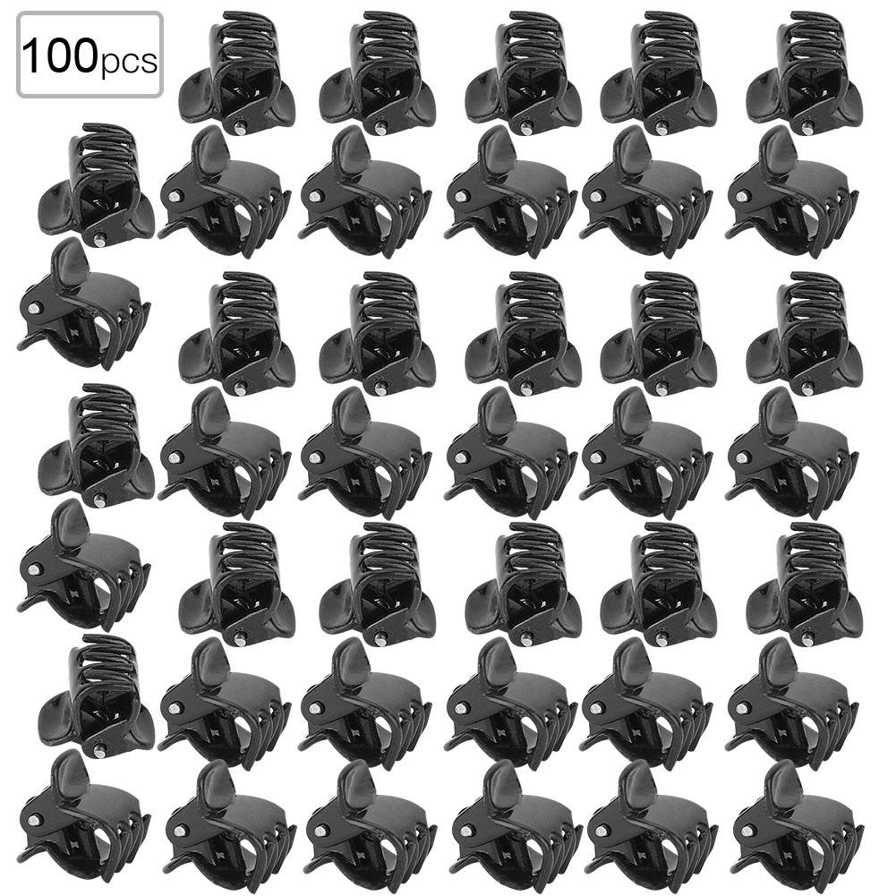 100PCS Plastic Mini Clips Small Claws Hair Clip Clamp Clothes Accessories