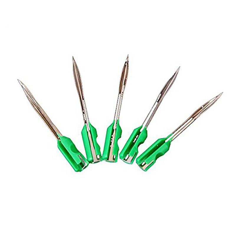 Green Garment Tagging Steel Needles (5 PCs in One Box)