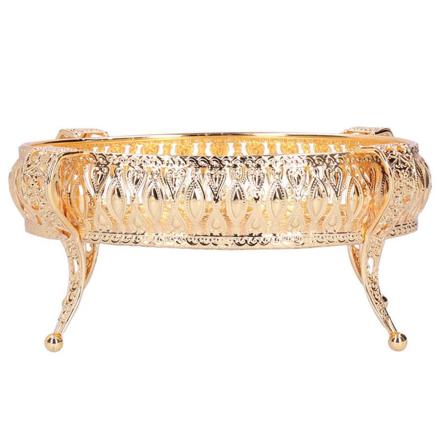 Zinc Alloy Fruit Tray Party Decorative Food Dessert Storage Plate Snack Dish