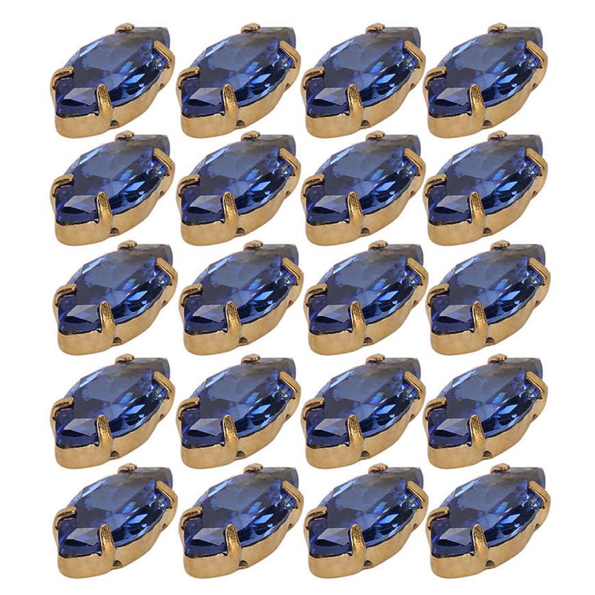 Sewing Zircon Rhinestone 20Pcs Rhinestones Golden Claw DIY Dress Clothes Accessories 5x10mm