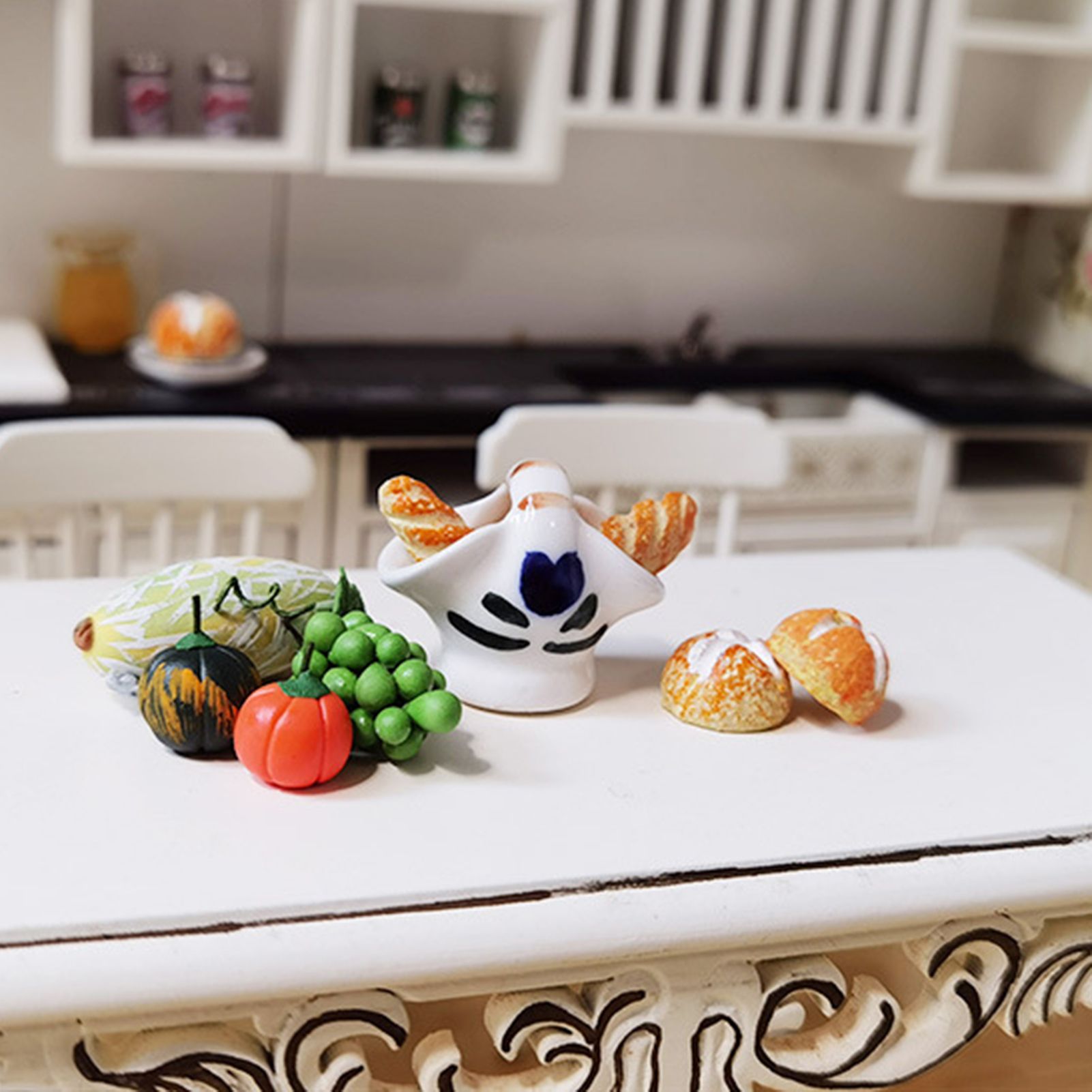 HelloWorld niature Basket Eco-friendly Dollhouseniature Basket Toy