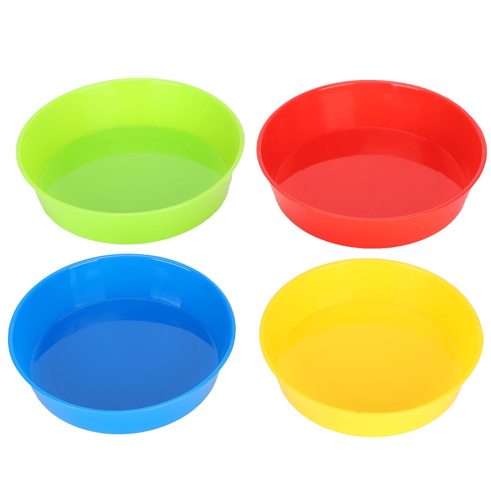 4pcs Plastic Artist Children Paint Tray Palettes Student Craft DIY Round Pallets