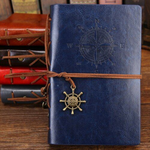 2018 Vintage Pirate A5 Diary Notebook Agenda With Faux Leather Cover Filofax Note Book For School Korean Stationery orTraveler