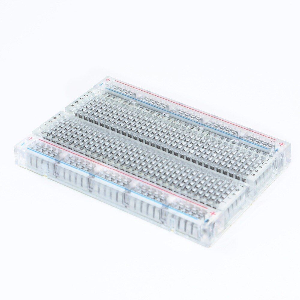 Transparent mini bread board / breadboard 8.5CM x 5.5CM 400 holes DIY
