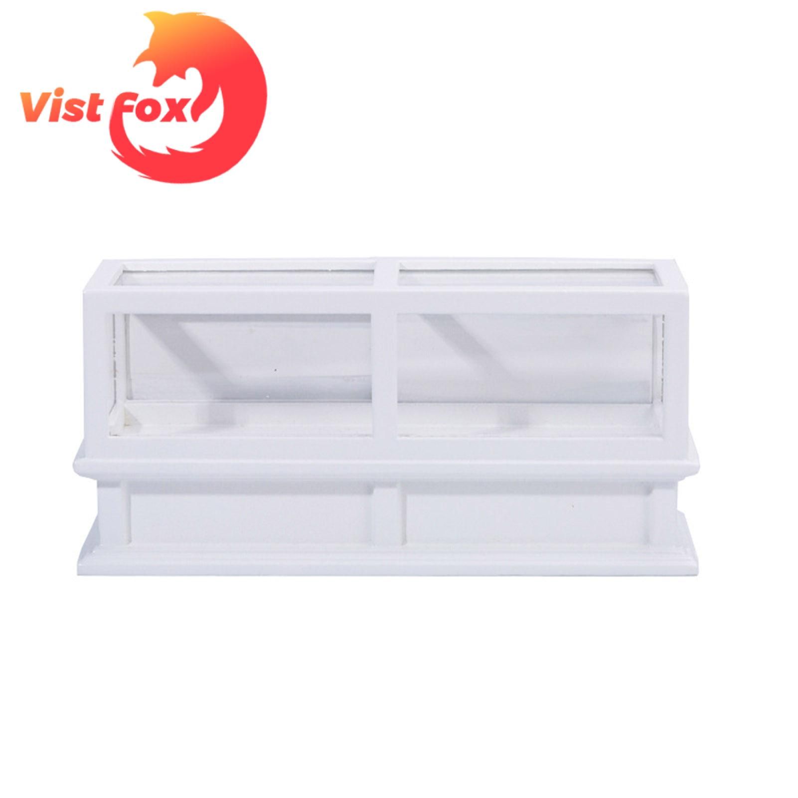 Vist Fox Wooden Display Cabinet Durable Miniature Dollhouse Bakery Cake Cabinet