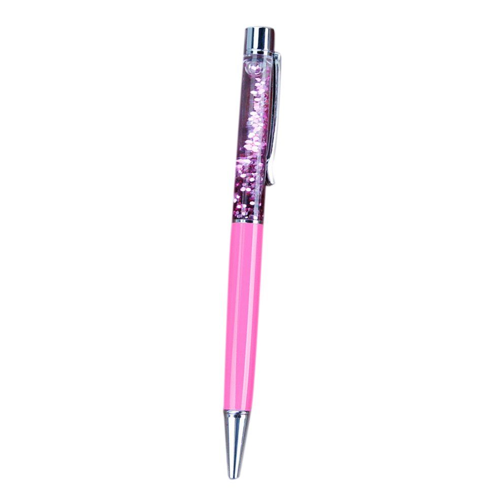 Oil Pen High-End Creativity Hourglass Metal Pen Advertising Gift Pen - Magenta