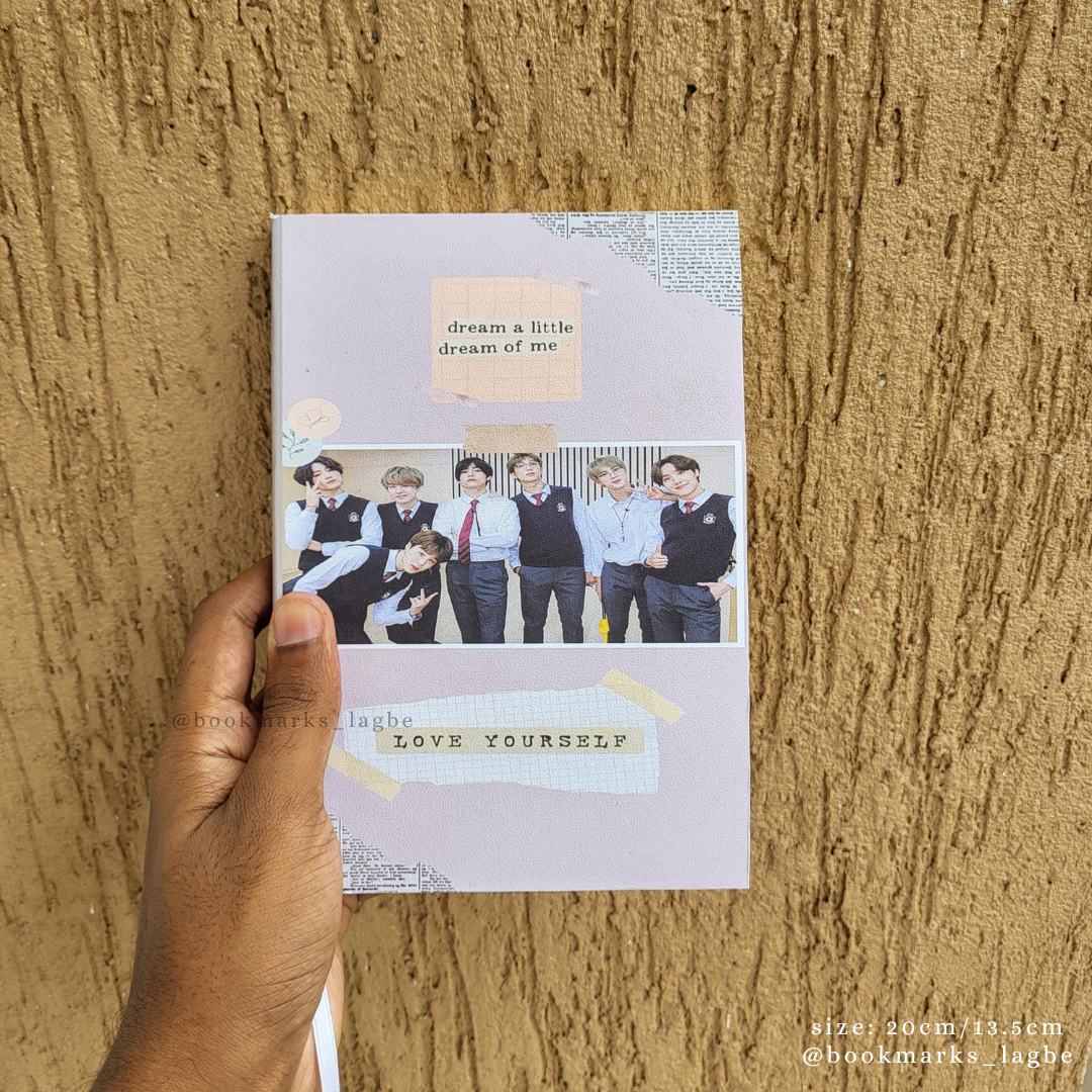 BTS Medium Notebook (7.9"*5.4"   A5 size) - Notebook/sketchbook/sketchpad for drawing, sketching, writing with classic look