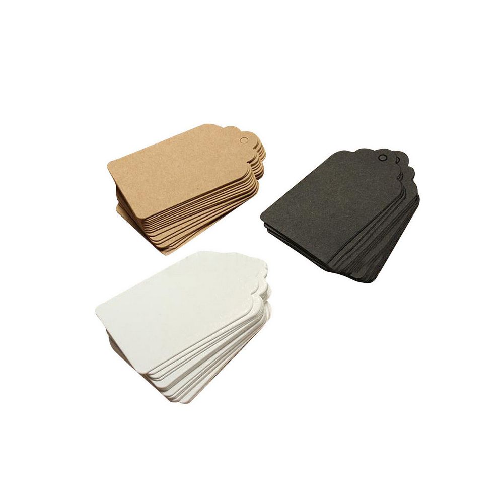 100 Pcs 5*3cm Packaging Label Kraft Paper ags DIY Label Wedding ift Decorating ag