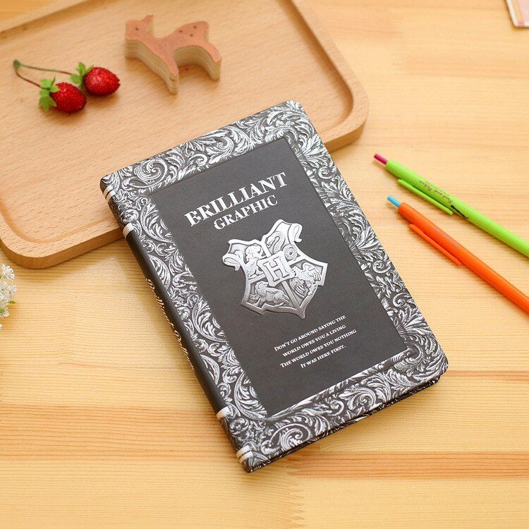 JUGAL Vintage Brilliant Family Hardcover Diary Travel Journal Horizontal Line Inside Notepad Office School Supplies
