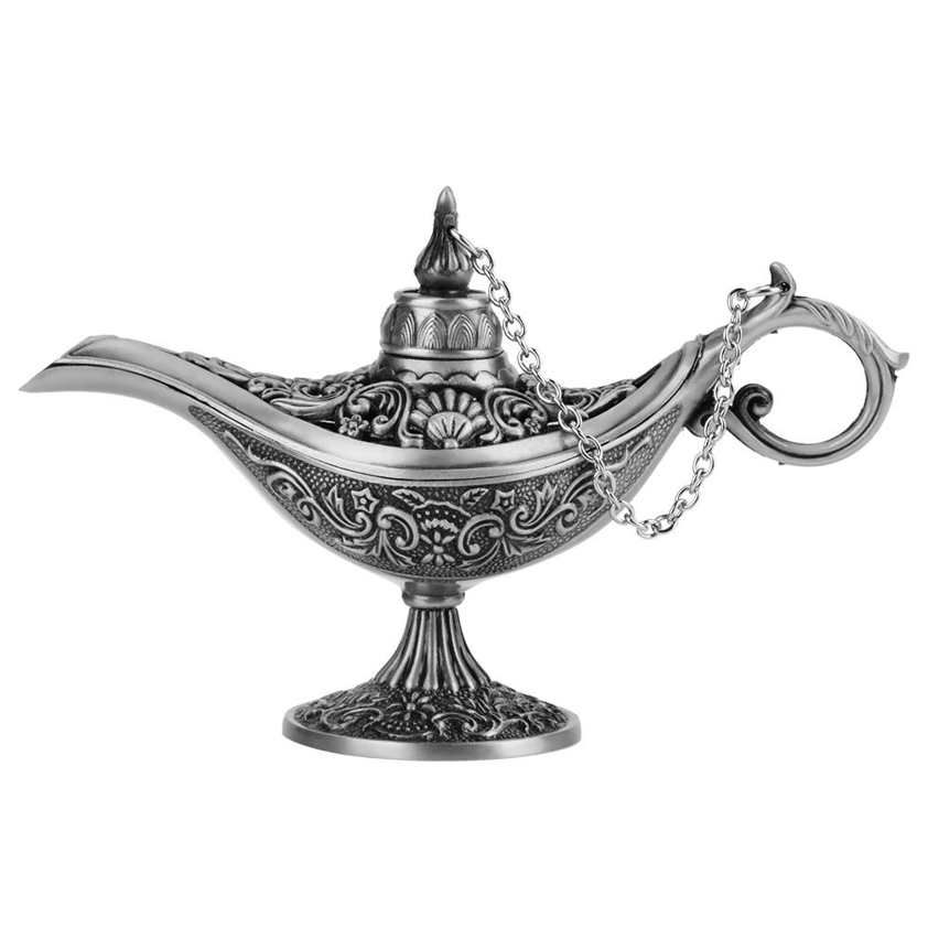 Aladdin Light Decor Rare Retro Legend Color Magic Genie Wishing Lamp Pot Collectable
