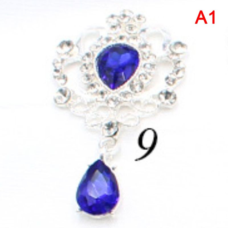 1pc 32*62MM for Needlework Rhinestone Button Hair Manualidades