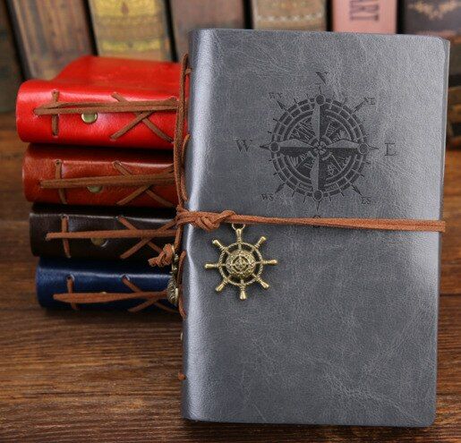 2019 Viking A5 diary notebook agenda with faux leather cover for school Korean memo notebook
