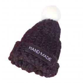 Mini Letter Knitted Hat Phone Case Decor DIY Bottle Keychain Clothing Accessory