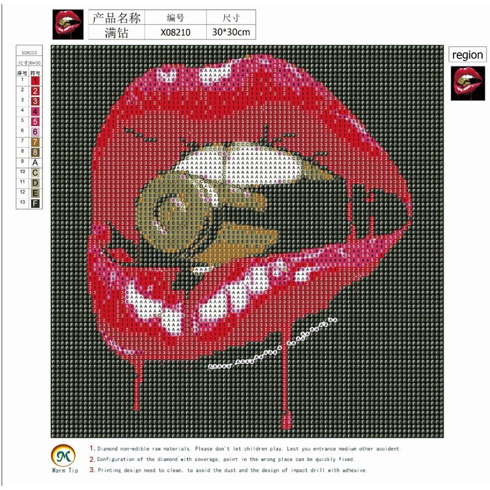 30x30cm Full Drill 5D Resin Diamond Embroidery Cross Stitch DIY Painting