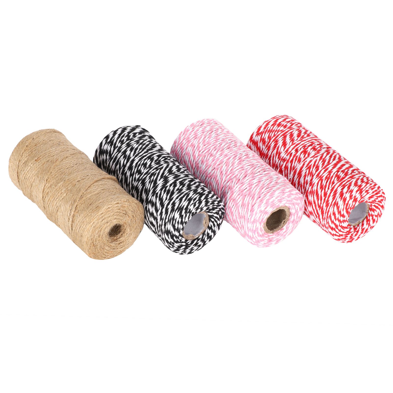 Cotton Thread 100m / 328.1ft 4Pcs Soft and Durable Craft Hand-Made Supplies DIY Twine Rope Gift Wrapping for Garden Arts