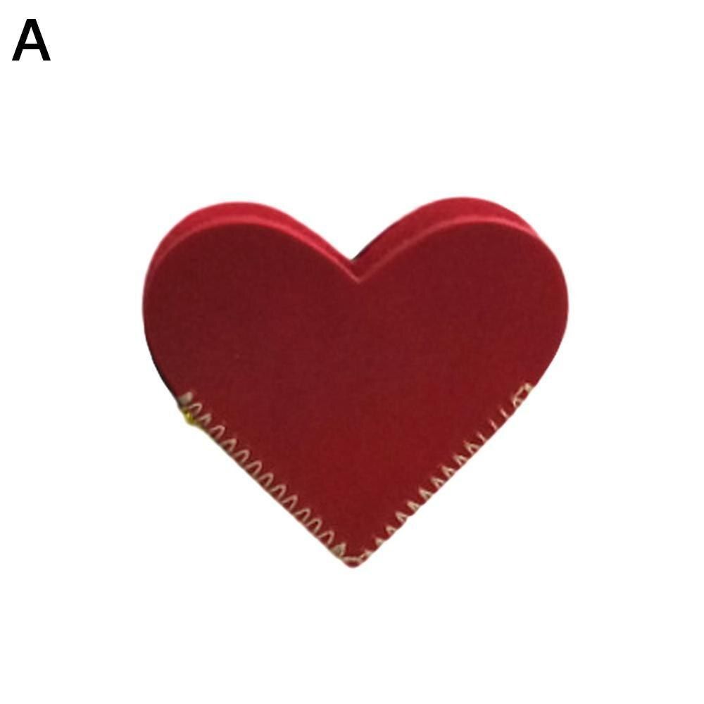 Heart-Shaped PU Leather Bookmarks Message Cards Book Holder Office For Books Page Notes Stationery School Supplies S2C4