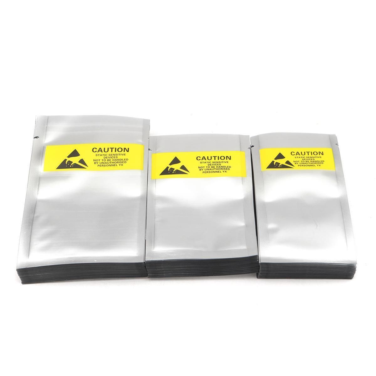 300Pcs ESD Anti Static Shielding Waterproof Open-Top Bags For Electronics New