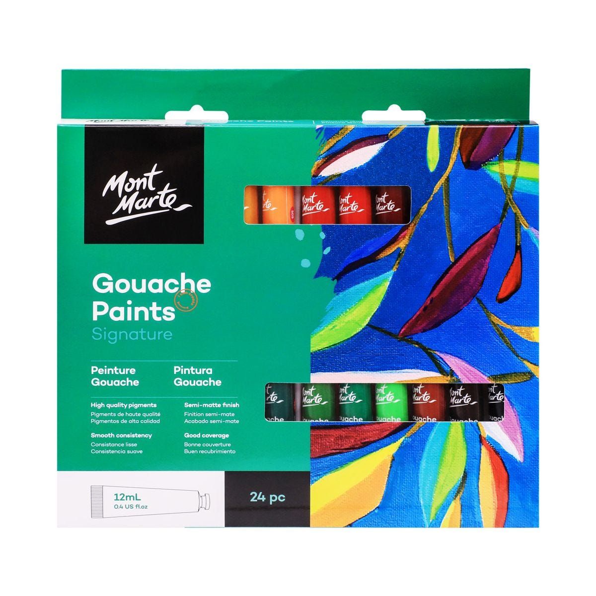 Mont Marte Gouache Paints (12ML) - 24 Colors