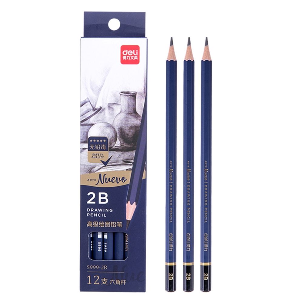 Deli Sketching 2B Pencil 12pcs- ES9992B