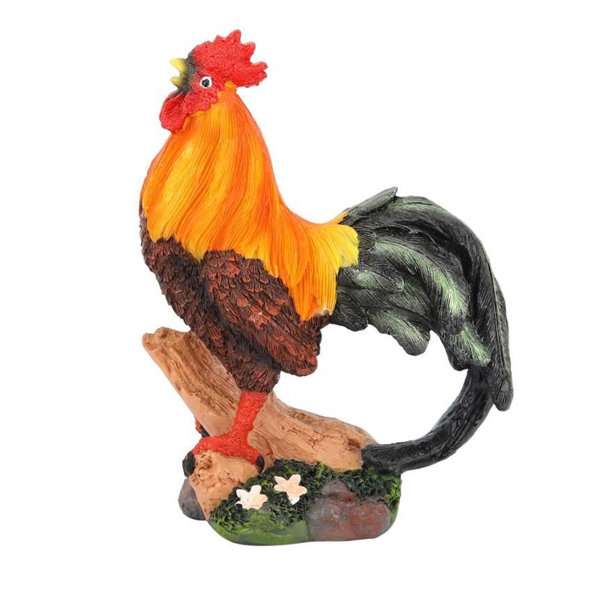 2 Piece Resin Hen Decoration Art Vivid ulation Chicken Indoor Outdoor Garden Lawn Potting Ornament