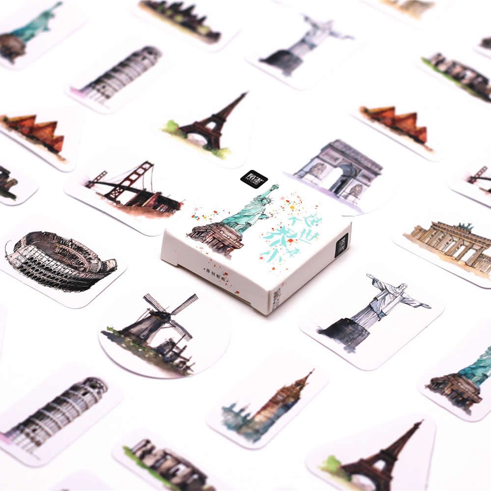45pcs/pack Kawaii bookmarks for books paper Cute London pattern teacher gift school office accessories