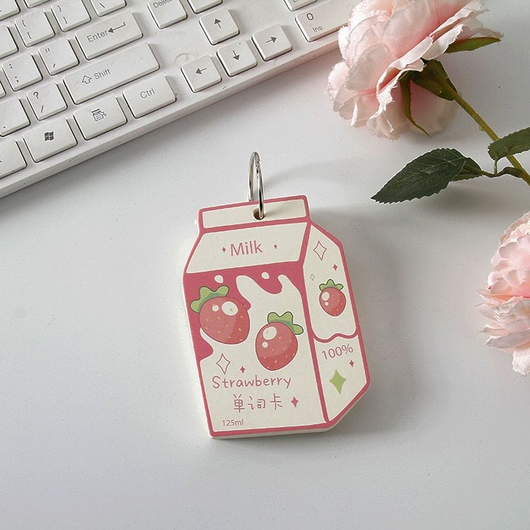 Sharkbang  Arrival Milk Series 100 Sheets Students Vocabulary Writing Reciting Book Mini Card Memo Notebook School Stationery