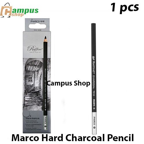 Marco Hard  Charcoal Pencil, Art Charcoal Pencil,1pcs/Lot Charcoal Pencil Set Professional Art Drawing Sketching Pencils - 1 pcs