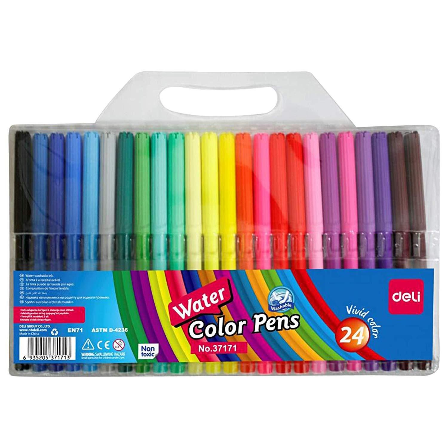 Deli 24 Water Color Pens 37171 - Multi Color