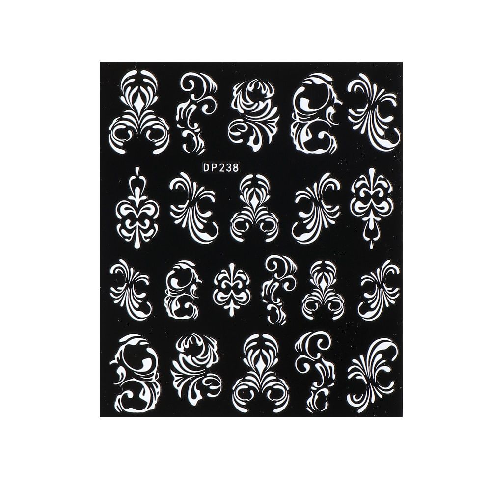 5D Embossed Nail Stickers Slice Flower Transfer Slider DIY Self-Adhesive Creative Manicure Decal Nail Art Decoration BEDP237-248