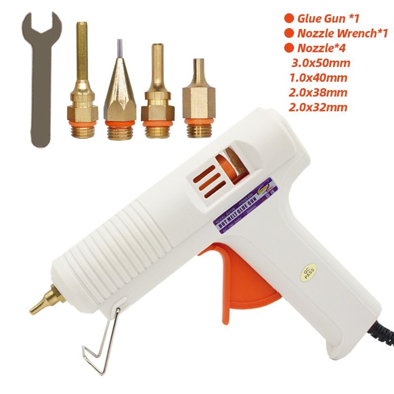 Hot Melt Glue Gun 60W 100W Constant Temperature Electric Hot Melt Gun 1mm Nozzle for 11mm Glue Sticks  Repair Tool